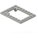 LEGO Light Gray Plate 6 x 8 Trap Door Frame Recessed Pin Holders (30041)