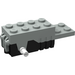 LEGO Grigio chiaro Pullback Motor 6 x 2 x 1.6 con Bianco Shafts e Nero Base (42289)