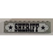 LEGO Light Gray Sheriff Sign - 10 x 1 x 2 - Stickered Assembly