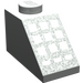 LEGO Gris clair Pente 1 x 2 (45°) avec 9 + 3 blanc Buttons (3040)