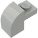 LEGO Hellgrau Steigung 1 x 2 x 1.3 Gebogen mit Platte (6091 / 32807)