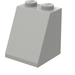 LEGO Hellgrau Steigung 2 x 2 x 2 (65°) mit Unterrohr (3678)