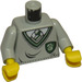 LEGO Lichtgrijs Slytherin Uniform met Snake in Green Schild Torso Assembly (973)