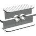 LEGO Lichtgrijs Technic Rubber Band Houder Groot met Pin gaten (41753)