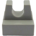 LEGO Light Gray Tile 1 x 1 with Clip (No Cut in Center) (2555 / 12825)