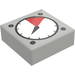 LEGO Light Gray Tile 1 x 1 with Pressure Gauge with Groove with Black Bolts (3070 / 83484)