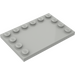 LEGO Light Gray Tile 4 x 6 with Studs on 3 Edges (6180)