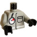 LEGO Light Gray Town Airport Fireman Torso (973)