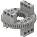 LEGO Lichtgrijs Turntable met Technic Bricks Attached