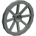 LEGO Light Gray Wagon Wheel Ø33.8 with 8 Spokes with Notched Hole (4489)