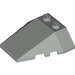 LEGO Light Gray Wedge 4 x 4 Triple with Stud Notches (48933)