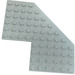 LEGO Light Gray Wedge Plate 10 x 10 with Cutout (2401)