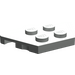 LEGO Light Gray Wedge Plate 2 x 4 (51739)