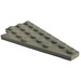 LEGO Light Gray Wedge Plate 4 x 8 Wing Right without Stud Notches