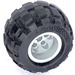 LEGO Light Gray Wheel 43.2 x 28 Balloon Small with Tyre 43.2 x 28 Balloon Small