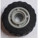 LEGO Vaaleanharmaa Wheel Hub Ø11.2 x 8 with Centre Groove with Tire Ø 17.6 x 6.24 without Band