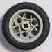 LEGO Light Gray Wheel Rim Ø30 x 20 with 3 Pin Holes with Tire, Low Profile, Wide Ø43.2 X 22 ZR