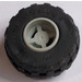 LEGO Lys grå Wheel Rim Wide Ø11 x 12 with Notched Hole with Balloon Tire Ø24 x 12