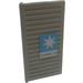 LEGO Gris claro Ventana 1 x 3 x 5 Shutter con Maersk logo (Izquierda) Pegatina