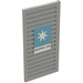 LEGO Light Gray Window 1 x 3 x 5 Shutter with Maersk Logo (Right) Sticker