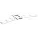 LEGO Lichtgrijs Vleugel 20 x 56 met Uitsparing (Geen gaten) (54093)