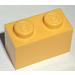 LEGO Lichtoranje Steen 1 x 2 met buis aan de onderzijde (3004 / 93792)