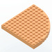 LEGO Hell orange Backstein 12 x 12 Runden Ecke  ohne oberen Zapfen (6162 / 42484)