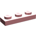 LEGO Lichtroze Plaat 1 x 3 (3623)