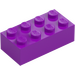 LEGO Light Purple Brick 2 x 4 (3001 / 3556)