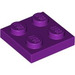 LEGO Violet clair assiette 2 x 2 (3022 / 94148)