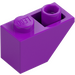 LEGO Morado claro Con pendiente 1 x 2 (45°) Invertido (3665)