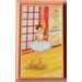 LEGO Licht zalmkleurig Mirror Basis / Notice Bord / Muur Paneel 6 x 10 met Ballerina Sticker (6953)