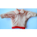 LEGO Licht Zalmkleurig Scala Clothes Female Sweater met Collar en Rood Trim