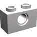 LEGO Hellsteingrau Backstein 1 x 2 mit Loch (3700)