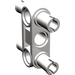 LEGO Light Stone Gray Cross Block Beam 3 with Four Pins (48989 / 65489)