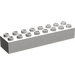 LEGO Light Stone Gray Duplo Brick 2 x 8 (4199)