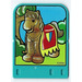 LEGO Light Turquoise Explore Story Builder Crazy Castle Story Card with Horse with horsebarding pattern (43996)