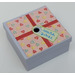 LEGO Violet clair Gift Parcel avec Film Charnière avec Gift Wrapping avec Cœurs Autocollant (33031)