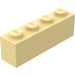 LEGO Light Yellow Brick 1 x 4 (3010)