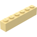 LEGO Light Yellow Brick 1 x 6 (3009 / 30611)