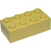 LEGO Light Yellow Brick 2 x 4 (3001 / 3556)