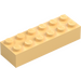 LEGO Light Yellow Brick 2 x 6 (2456 / 44237)