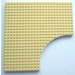 LEGO Light Yellow Brick 24 x 24 with Cutout (6161)