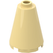 LEGO Light Yellow Cone 2 x 2 x 2 (Open Stud) (3942 / 14918)