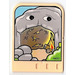 LEGO Lichtgeel Explore Story Builder Meet the Dinosaurus story card met cave en Brand Patroon (44011)