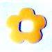 LEGO Jaune clair Souple 3x3 Fleur avec 5 Pétales