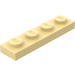 LEGO Hellgelb Platte 1 x 4 (3710)