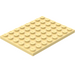 LEGO Amarillo claro Placa 6 x 8 (3036)