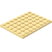 LEGO Light Yellow Plate 6 x 8 (3036)