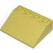 LEGO Light Yellow Slope 3 x 4 (25°) (3016 / 3297)